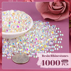 4000PCS 5mm Resin Jelly Rhinestones in Bulk, Bedazzling Flatback Crystals - Image 2