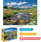300 Pieces Nature Puzzle for Adults, Maroon Bells Mountain Lake Landscape Large - Image 2