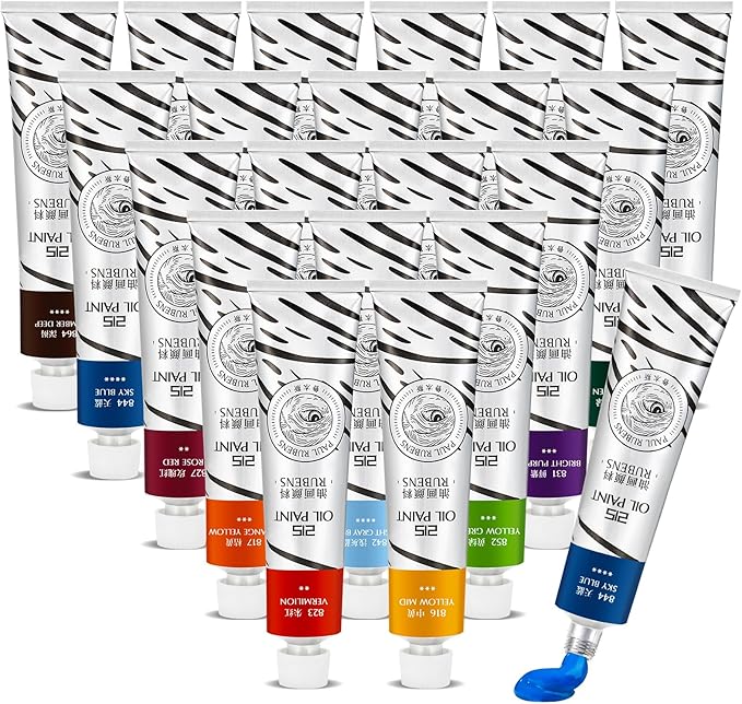 Paul Rubens Oil Paint, 20 Basic Colors*170 ml LargeTubes, Professional Oil - Image 9