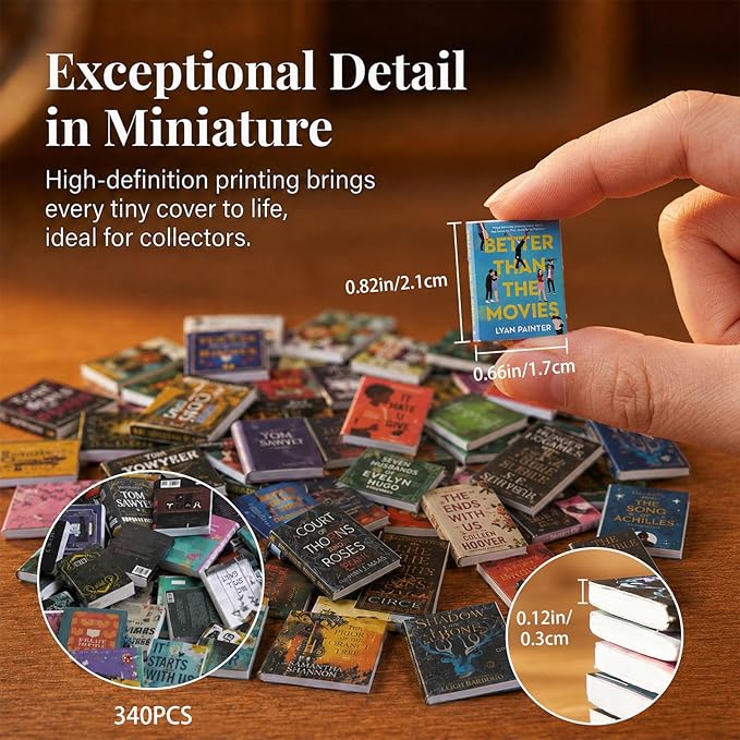200Pcs Mini Books, Miniatures Book - Image 2