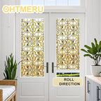 OHTMERU 3D Stained Glass Window Privacy Film, Heat Control UV Blocking Static - Image 7