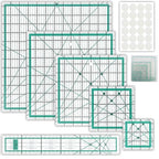 6 Pcs Quilting Rulers and Templates, Quilt Ruler, Acrylic Square Ruler by Unknown