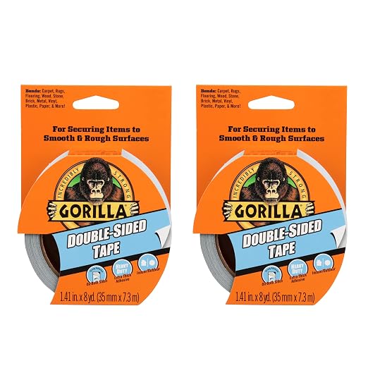 Gorilla Double-Sided Tape, 1.41" x 8 yd by Gorilla