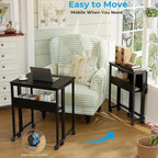 GreenForest Folding Desk with Wheels, 31.5" Rolling Table - Image 4