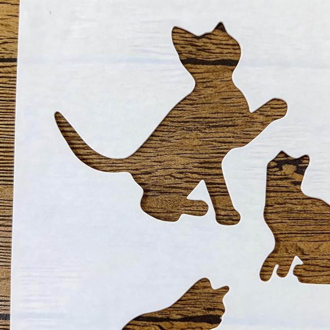 TIAMECH A4 Reusable Cat Silhouette Stencil - Image 3