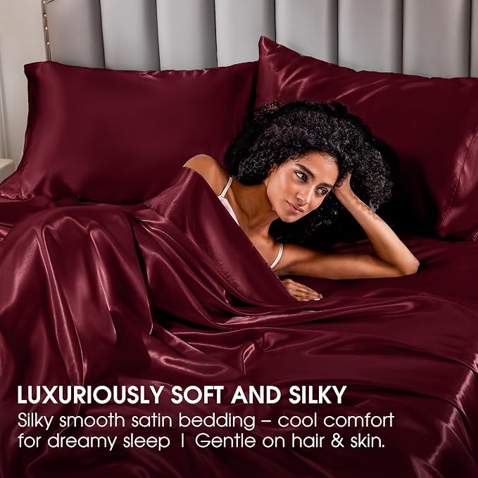 FreshCulture Satin Sheets California King - Image 6