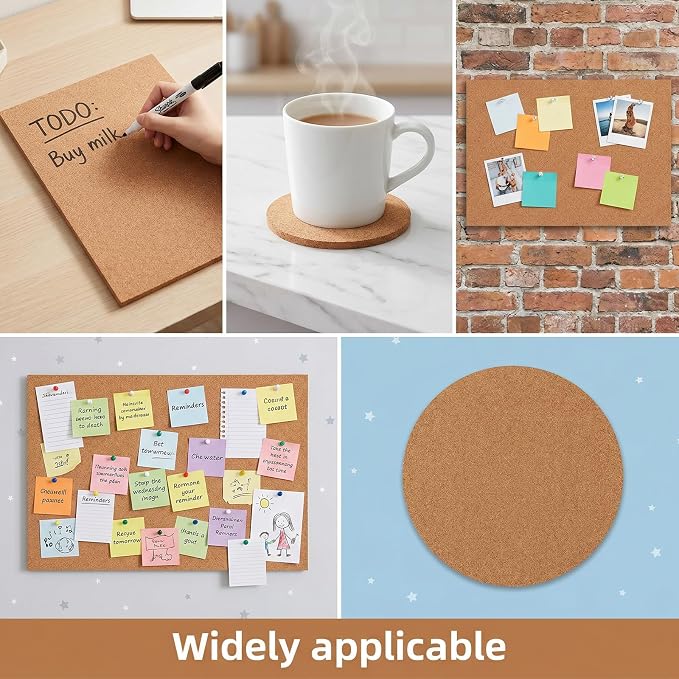5 Pack Cork Sheet 1mm Adhesive Thin Cork Sheets 11.8 * 7.9 Inch Rectangle - Image 4