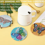 UPINS 8Pcs Diamond Art Painting Coasters - Image 6