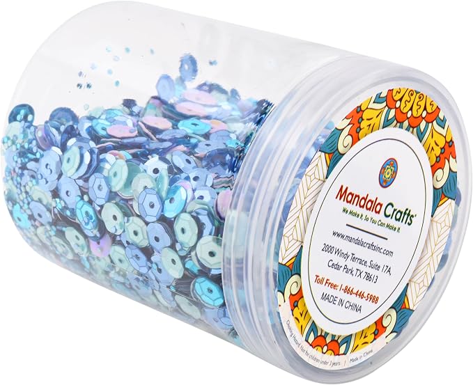 Mandala Crafts 6mm Cup Round Pastel Sequins - Image 4