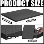32 Pcs 12" x 8" x 0.5" Polyethylene Foam Sheets Black Foam Padding - Image 2