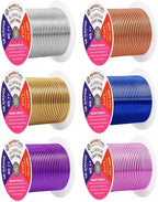 Mandala Crafts 16 GA Gold Blue Purple Assorted Anodized Aluminum Craft Wire | by MandalaCrafts