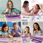 TingingYuli Friendship Bracelet Making Kit, 3-Layer Storage Box, Gift 6-12 | - Image 4