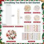 245PCS Acrylic Bookmark Blanks Thicken 12 DIY Bookmark Making 15 Christmas UV - Image 2