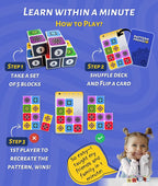 Pattern Matching Board Game for Kids & Adults, Family Night Board Games - Image 6