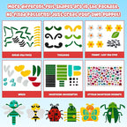 WATINC 6Pcs Hand Puppet Making Kit, Art Craft Felt Sock Puppet Toys, Creative - Image 3