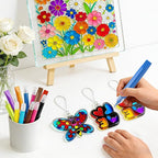 72 Pcs Suncatcher Paint Pens, Stained Glass Sun Catcher Pens 24 Colors 10ML Each - Image 6