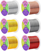 Mandala Crafts 8 GA Gray Copper Red Assorted Anodized Aluminum Craft Wire | 120 by MandalaCrafts