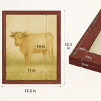 puthiac 11x14 Rustic Farmhouse Picture Frame, Barn Red, 1 Pack | Distressed MDF - Image 5