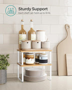 SONGMICS Cabinet Organizer Shelf, Kitchen Storage, Spice Rack, Expandable - Image 5