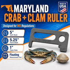 Crab Measurement Tool for MD Blue Crabs and Clams | Regulation Soft Shell - Image 2