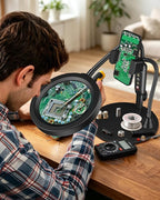 30X 10X Magnifying Glass with Light and Phone Holder, 5 Color Modes Stepless - Image 3