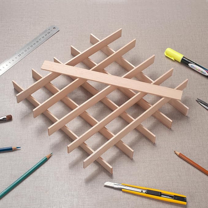Balsa Wood Sticks, Balsa Wood Strips 1/8" × 1" × 12", Wooden Sticks - Image 2