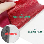 Glitter HTV Heat Transfer Vinyl Bundle -12 Pack 12”x 10" Glitter HTV Heat - Image 4