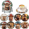 Axquilon 8 Pcs Christmas Diamond Art Coasters Kit by Axquilon