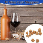 100Pack 10 Sizes Cork Stoppers, Small Corks Plugs - Image 5