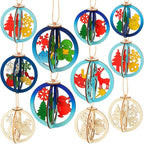 Chunful 72 Pcs DIY Wooden Crafts to Paint 3D Unfinished Paint Your Own by Chunful