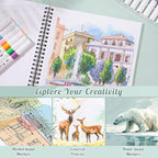 50 Sheets Marker Paper Pad, 9×12 Inch Bleedproof Art Sketch Pad, 73lb/120gsm - Image 6