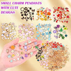 Acejoz 300Pcs Charms for Jewelry Making, Wholesale Bulk Assorted Gold-Plated - Image 4