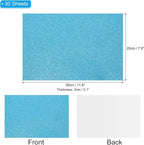 PATIKIL 30Sheets Light Blue EVA Glitter Foam Sheet 11.8 x 7.9 Inch 2mm Thick - Image 2