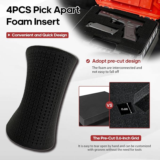 YIYITOOLS 4PCS Pick Apart Foam Insert, Dual-Thickness Case Foam Insert Kit - Image 3