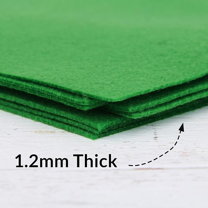Threadart Green Premium Felt Sheets - Image 3