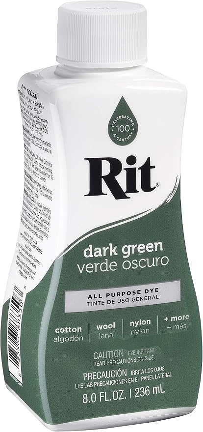 Rit Liquid Fabric Dye, Dark Green, 8 Fl Oz - Image 9