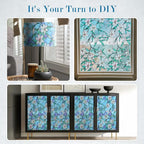 rabbitgoo Stained Glass Window Privacy Film, 23.6" X 157.4" | Anti UV Heat - Image 9