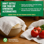 Flour Sack Towels – 24 Pack Cotton Kitchen Dish Towel, Tea Towels - Image 5