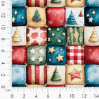 Winter Village Patchwork Cotton Fabric Panel – 6 Designs 10×10 inch + Bonus - Image 8