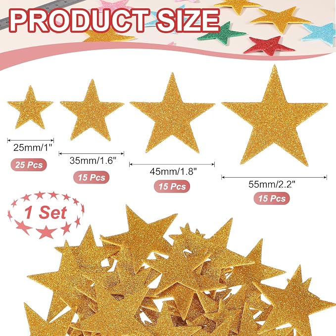 PATIKIL Star Foam Stickers - Image 2