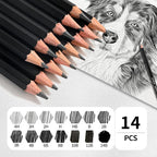 GETHPEN Drawing Sketching Pencil Set, 14 Pieces Graphite Pencils | 14Pcs - Image 3