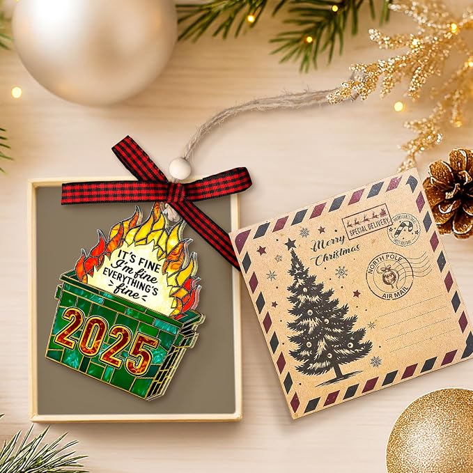 Dumpster Fire Ornament - Image 3