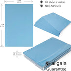 Allgala 20-Value-Pack EVA Foam Paper 8x12 Inch Sheets-Light Blue-CF85314 - Image 2