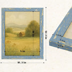 puthiac 8x10 Rustic Farmhouse Picture Frame, Denim Blue, 1 Pack | Distressed - Image 5