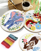 TINDTOP Embroidery Kit for Beginners Adult, Elephant Embroidery Kit for - Image 7