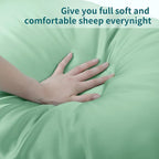 Bamboo Viscose Zippered Pillow Cases Queen Size Set of 2, 400 Thread Count - Image 5