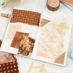 50 Sheets Brown Textured Scrapbook Paper Assorted Set | A5 Size, Mixed Special - Image 5