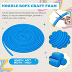 Frienda 1 Inch x 40 ft Blue Foam Noodles - Image 2