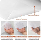 ZOMONETI Medium Weight 17in x 30yd White Iron On Non-Woven Fusible Interfacing - Image 3