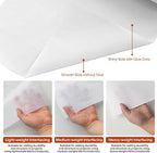 ZOMONETI Light Weight 17in x 30yd White Iron On Non-Woven Fusible Interfacing - Image 3